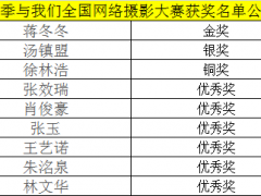 四季与我们全国网络摄影比赛获奖名单公示！