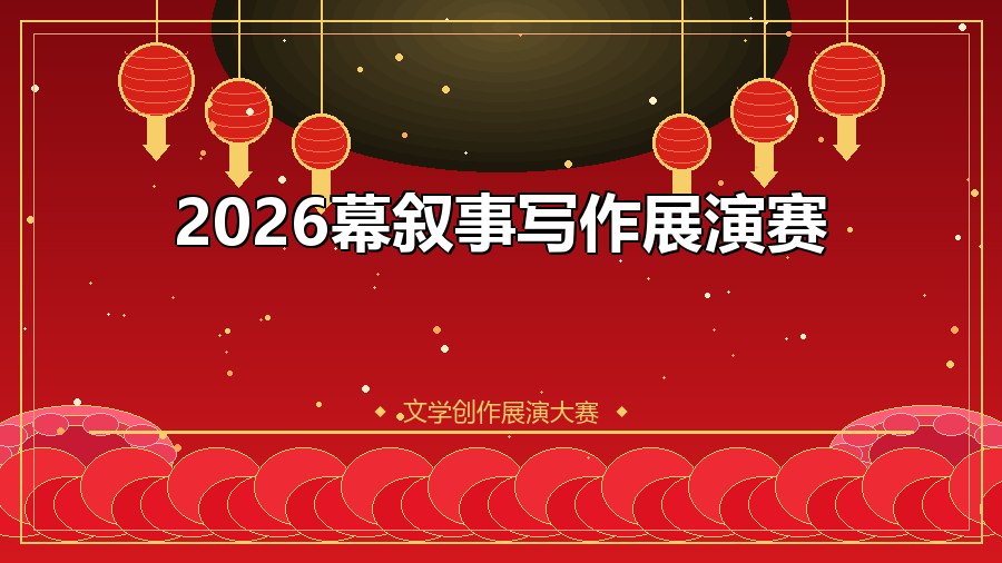 2026幕叙事写作展演赛