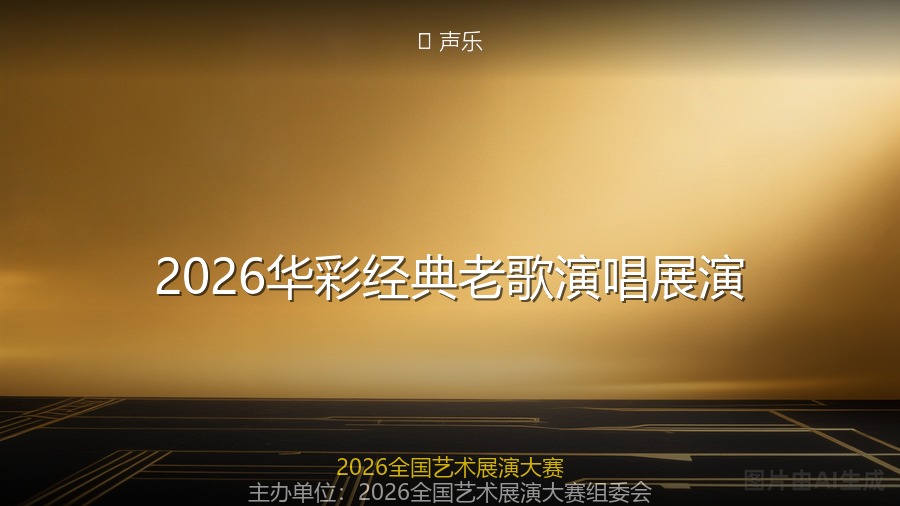 2026华彩经典老歌演唱展演