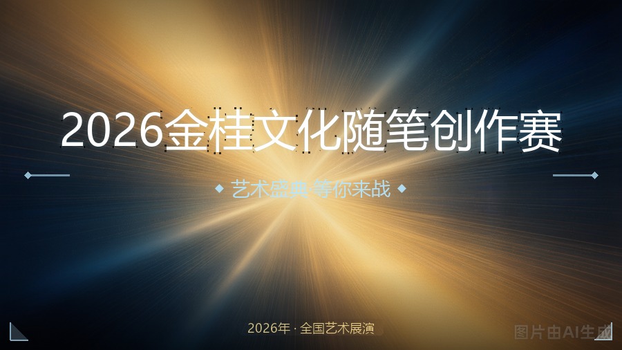 2026金桂文化随笔创作赛